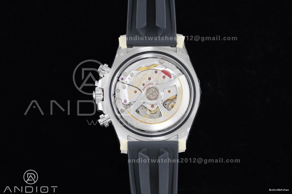 Best Diamonds Black Edition Dial 816 VSF 1:1 SoftTouch Silver Oysterflex on (Weighted) Daytona Strap V2 126519 VS4131 0219